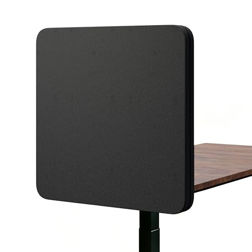 Desk Privacy Panel Sound Absorbing & Proof Desk Divider for Office | 24 x 24 Inch Clamp-on/Screw-on Acoustic Desk Back Panel Partition,Dark Gray - color: Dark Gray, size: 24*24IN