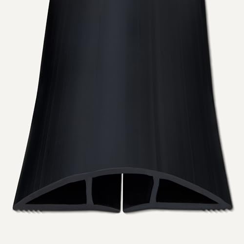 Amazon Basics Floor Cord Cover, 6ft Length, 2.6" Diameter, Cable Protector, Black (Pack of 2) - size: 72 x 2.6 x 0.6 inches (Pack of 2)