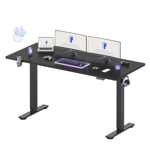 FLEXISPOT 71x32 Inch Electric Standing Desk, Black - color: Black, size: 71"x32"