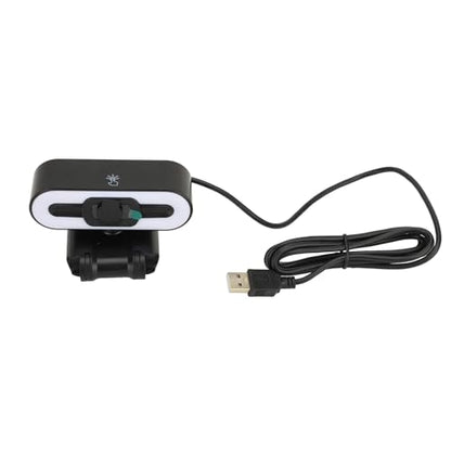 XUMIUZIY 4K Webcam for PC, USB PC Camera with Built in Microphone, Super Bright Fill Light, Auto Beauty, 4K 30FPS Computer Web Camera for Streaming