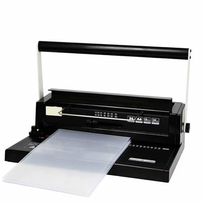 Loose Leaf Iron Ring Punching Machine, Rubber Square Hole Binding Machine, 34 Hole Manual Wire Coil Puncher, Maximum Hole Punch 120 Sheets, for A4, B5, A5 Paper Binding Machine
