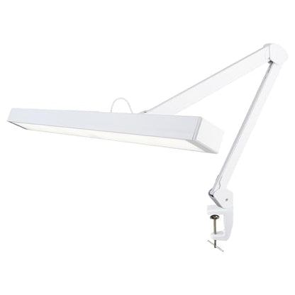 Neatfi 3,000 Lumens Ultra LED Desk Lamp with Clamp, 30W Dimmable Monitor Light, 5 Brightness Levels & 5 Light Modes (White, 28 Inches with Metal Arm) - color: White, size: 28 Inches with Metal Arm