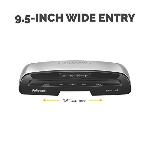 Fellowes Saturn 3i 95 Thermal Laminator Machine Bundle with Laminating Pouches - size: 9.5 Inch