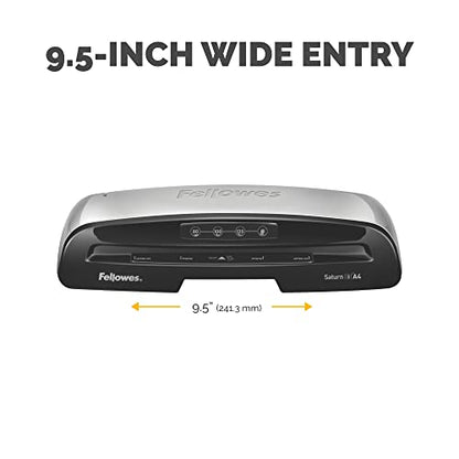Fellowes Saturn 3i 95 Thermal Laminator Machine Bundle with Laminating Pouches - size: 9.5 Inch