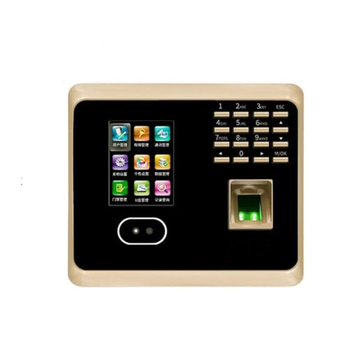 WiFi Biometric Fingerprint Face Recognition Time Attendance Machine System with Keyboard Facial Time Clock(UF100-ID,Russian,UK Plug) - color: Uf100-id, size: Russian