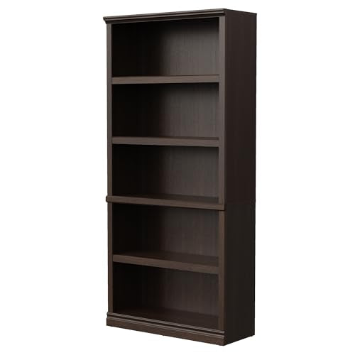 Bevfint 70-Inch Dark Cherry Bookcase, 5-Tier Shelves Open Storage Bookshelf | 33 In Wide Anti Tipping Indoor Furniture, Book Cases for Home Library Office Bedroom School - color: Dark Cherry, size: 5-Tier Open Bookcase