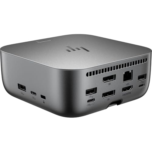 HP 280W Thunderbolt 4 Ultra Dock Port Replicator Bundle w/DKZ Hub (Universal Thunderbolt/USB-C Docking Station, Single Cable for Charging, Data Transfers to Any Brand Laptop) - style: 280W Thunderbolt 4