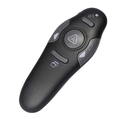Mingzhe Wireless Presenter Remote 2.4GHz Red Pointer Plug and Play Page Turner for Presentations Laptop Computer Educators Professionals