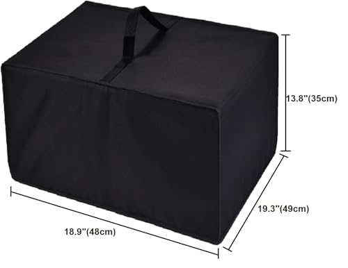 Heavy Duty Antistatic Waterproof Nylon Fabric Printer Dust Cover sleeve,Compatiable with HP Color LaserJet Pro M283fdw/MFP 3301fdw/MFP 4301fdw/4301fdn Wireless All-in-One Laser Printer (Black) - color: Black