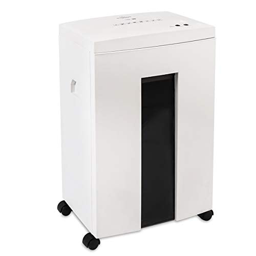 WOLVERINE SD9112 P5 Super Micro Cut Shredder, 10Sheet 60Min 6Gal 54dB White | P-5 Super Micro Cut | 2×12mm | 10-Sheet | 60Min | 54dB | 6Gal | Shreds CD+Cards | ETL Certified | 1-Year Warranty - size: 10-Sheet Level P5-White