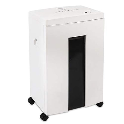 WOLVERINE SD9112 P5 Super Micro Cut Shredder, 10Sheet 60Min 6Gal 54dB White | P-5 Super Micro Cut | 2×12mm | 10-Sheet | 60Min | 54dB | 6Gal | Shreds CD+Cards | ETL Certified | 1-Year Warranty - size: 10-Sheet Level P5-White