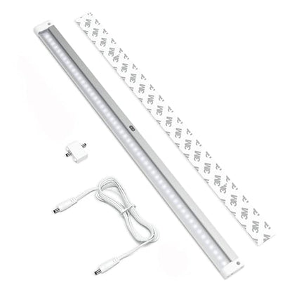 EShine Extra Long 20 inch LED Dimmable Under Cabinet Lighting Strip, NO Sensor, White, with Accessories (No Power Supply Included), Cool White (6000K) - color: Cool White (6000K)