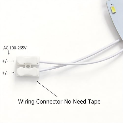 Ledy 33w Led Ceiling Light Fixtures Retrofit Board Replacement Panel 9.84 Inch 3630lm Light Bulb Replace Incandescent Fluorescent Bulb Round Tube (Warm White)