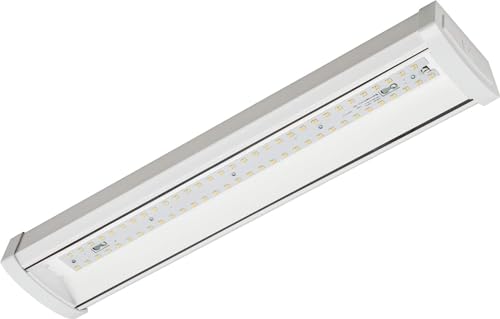 Lithonia Lighting 4 Foot LED Light Fixture, Low-Profile LED Wraparound Flush Mount Ceiling Light, 4000K Cool White, 48-Inch (FMLWL 48 840 ZT MVOLT) - color: 4000K Cool White, size: 48 inches, style: MVOLT