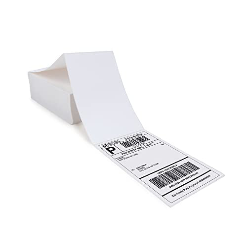 L LIKED 4x6 Direct Thermal Labels, 500pcs Perforated Fanfold, Compatible Zebra & Rollo Printers - size: 500 Labels