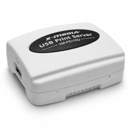 X-MEDIA XM-PS110U 1-Port 10/100Mbps Fast Ethernet USB Print Server | USB 2.0 Port Network Print Server