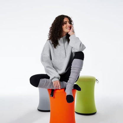 Boba Chair Stylish Active Wobble Stool, ADHD Chair, Improves Posture and Focus, Ergonomic with Height Adjustable Stool for Adults Children for Home Office, Study Room (Urban Fog) - color: Mist