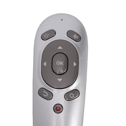 Wireless Presentation Clicker, 2.4GHz Remote Presenter with Gyroscope & 15M Range, Ergonomic Presentation Tool for Business Teaching Speech