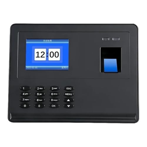 Time Clock,Attendence Machine Fingerprint Attendance Biometric Machine System Employee Keypad Electric Time Clock Recorder Data Manage F02H