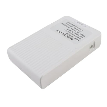 ViaGasaFamido UPS Power Supply for Routers Modems, Compact Uninterruptible Battery Backup, 10400mAh with 3 Adapters for Home and Office