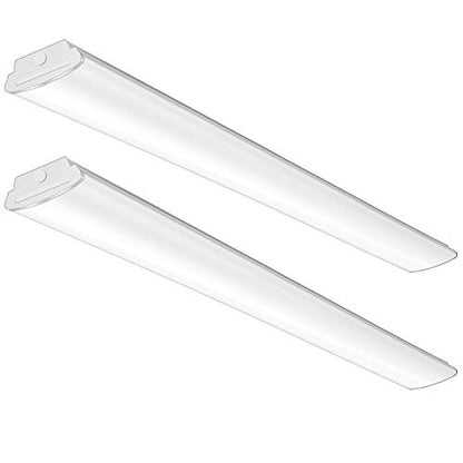 8FT LED Shop Lights 110W LED Garage Light, 5000K, 12000lm, 8 Foot Linear Strip Fixture, Surface and Suspend Mounting, for Warehouse, Workshop, Replace for Fluorescent Tube 2 Pack - size: 8FT