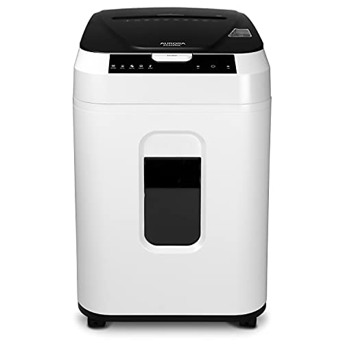 Aurora Commercial Grade 200-Sheet Auto Feed High Security Micro-Cut Paper Shredder/ 60 Minutes/Security Level P-5 - style: 200-Sheet AutoFeed MicroCut