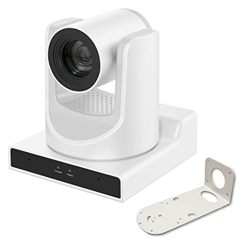SMTAV PTZ Camera with 3G-SDI,HDMI and IP Streaming Outputs,30X + 8X Zoom,Broadcast Live Streaming Camera for Conference,Events,Church and School etc (30X-White)