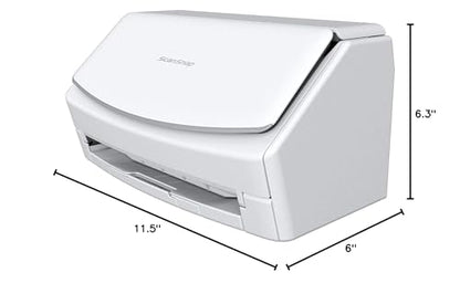 ScanSnap Fujitsu iX1500 Color Duplex Document Scanner with Touch Screen for Mac or PC, White (2018 Release)