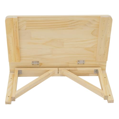 Wall Mounted Folding Table, 31.5x23.6in Fold Down Wall Mounted Desk, Wooden Folding Workbench, Multi-use Foldable Table for Dining Laundry Kitchen Office