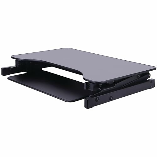 Lorell Adjustable Desk/Monitor Riser, Black - color: White