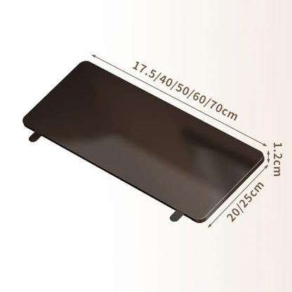 Desk Extender Tray, Punch-Free Clamp on 90° Foldable Keyboard Drawer Tray, Table Mount Armrest Shelf, Computer Elbow Arm Support (Black, 6.9"*9.8"*0.5"/17.5cm*25cm*1.2cm) - color: Black, size: 6.9"*9.8"*0.5"/17.5cm*25cm*1.2cm