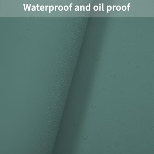 Faux Leather Table Cover,1.8mm Thick,17x72 Inch Desk Cover,Dresser Cover Top,Dresser Protector Top,Dresser Cover,End Table Cover.(Aqua Blue+Gray,17x72) - color: Aqua Blue+gray, size: 17" x 72"