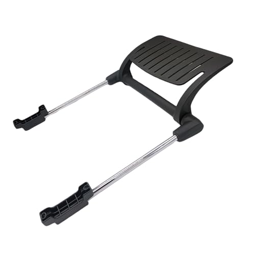 Office Chair Footrest Attachment, Adjustable Sliding Foot Pedal, Black Iron & PP Frame for Mesh and Swivel Chairs