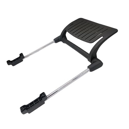 Office Chair Footrest Attachment, Adjustable Sliding Foot Pedal, Black Iron & PP Frame for Mesh and Swivel Chairs