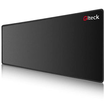 Large Mouse Pad, Gaming Mouse Mat, GLTECK XXXL Extended Large Size Mousepad, 36"" x16.5 Non-Slip Rubber Big Mouse Pad with Carrying Bag - color: Black, size: 16.5" x 36"