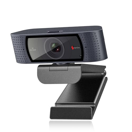 Angetube 1080P Streaming Camera，Computer PC Camera with Privacy Cover | 2 Mics, Plug & Play, USB C Adapter,Student Webcam for Teams/Meeting/Online Class, College Dorm Back to School Essential