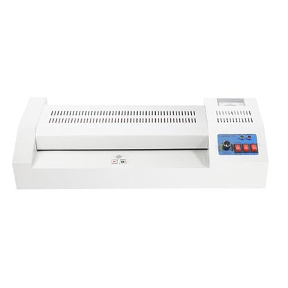 Thermal Laminator, Laminator Machine with Hot and Cold Laminating Switch Button and Adjustable Temperature 12-Inch Thermal Lamination 4 Roller Hot Cold Film Laminate for Large Offices, Homes