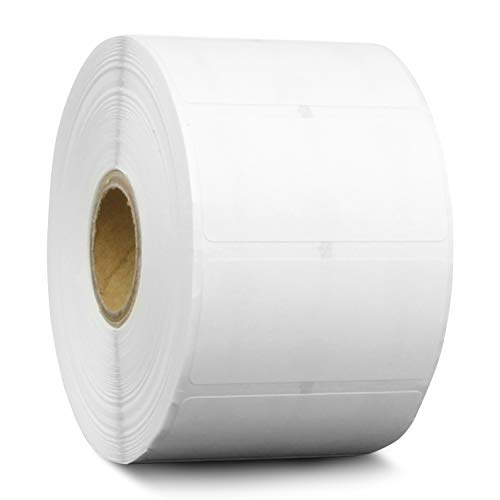 Removable Direct Thermal Labels, 2" x 1", 26000 Labels (20 Rolls,1300/Roll) | Compatible with Rollo & Zebra Desktop Printers, 1" Core, Perforated, Water & Oil Resistant - size: 2" x 1" (Removable) - 20 Rolls