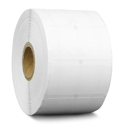 Removable Direct Thermal Labels, 2" x 1", 26000 Labels (20 Rolls,1300/Roll) | Compatible with Rollo & Zebra Desktop Printers, 1" Core, Perforated, Water & Oil Resistant - size: 2" x 1" (Removable) - 20 Rolls