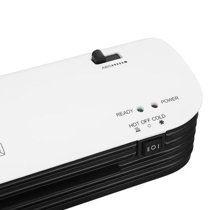 ViaGasaFamido A4 Hot Cold Laminator Machine 9 Inch Quick Warm Up with 50 Laminating Pouches and Paper Trimmer for Home Office School (US Plug 110‑120V)