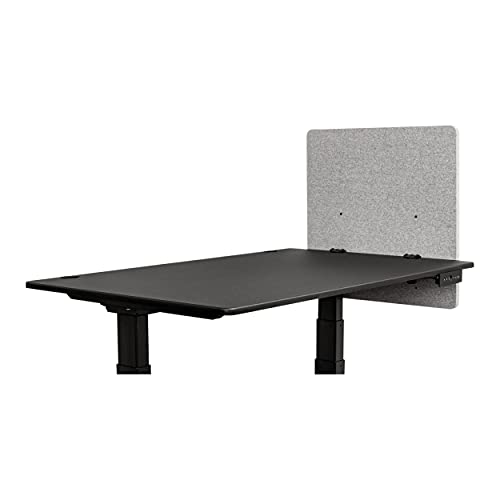 Stand Up Desk Store ReFocus Clamp-on Acoustic Desk Divider Privacy Panel that Reduces Noise and Visual Distractions (Cool Gray, 23.6" x 23.6") - color: Cool Gray, size: 24" X 24"