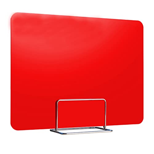 Large Lightweight Student Desk Privacy ShieldsSet of 3 Red Dividers for Teachers Effective Study & Test Focus 30x90cm Classroom Partition Panels - color: Red, size: 30x90cm/11.8x35.4inch