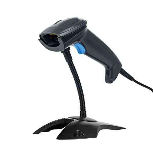 OBZ 1D 2D Barcode Scanner with Stand USB Wired Handheld Code Scanner Reader - style: USB handheld Scanner with Stand