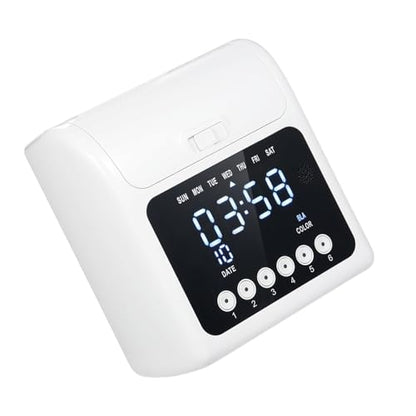 Employee Time Clock Machine System Attendance Recorder with 100 Cards 2 Ribbons Wall Mount Desktop Plug and Play for Small Business Office Factory Warehouse Retail (US Plug 110V)
