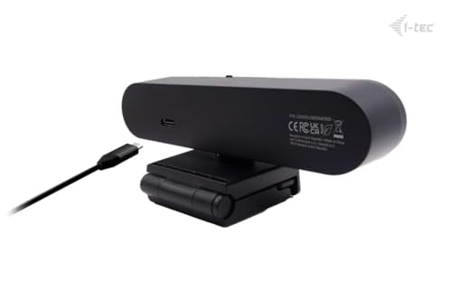 i-tec Solomon 900 PRO Webcam 4K with Automatic Framing (Auto Framing) for Tracking the Active Speaker, Wide Dynamic Range (WDR) and Two Integrated Microphones