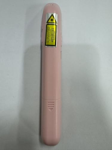 DINOSTRIKE Pink Wireless Presentation Remote with Air Mouse, Rechargeable USB C Slide Clicker Compatible with PowerPoint for Mac and Windows Laptops (2.4GHz) - color: Pink