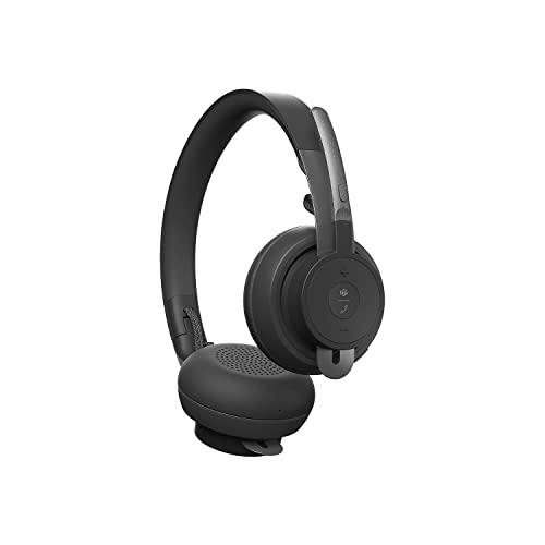 Logitech Zone Wireless Certified Microsoft Teams Bluetooth Headset | Active noise cancellation, Qi charging, Teams and Zoom certified, leatherette ear pads