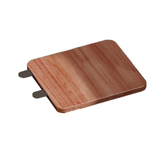 Desk Extender Tray, Punch-Free Clamp on 90° Foldable Keyboard Drawer Tray, Table Mount Armrest Shelf, Computer Elbow Arm Support (Brown, 6.9"*9.8"*0.5"/17.5cm*25cm*1.2cm) - color: Brown, size: 6.9"*9.8"*0.5"/17.5cm*25cm*1.2cm