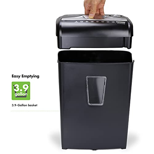 Aurora High-Security 8-Sheet Micro-Cut Paper Credit Card Shredder Black - style: 8-Sheet Micro-cut