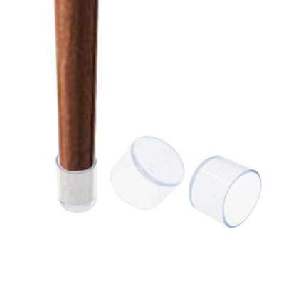 Round Chair Leg Caps,PVC Furniture Feet Covers,TTZEZE Transparent Round Floor Protectors,Clear Table Feet Covers Preventing Plastic Chair Leg Covers Scratches and Noise 30mm/1.18'', 12 - size: 1.18 inches